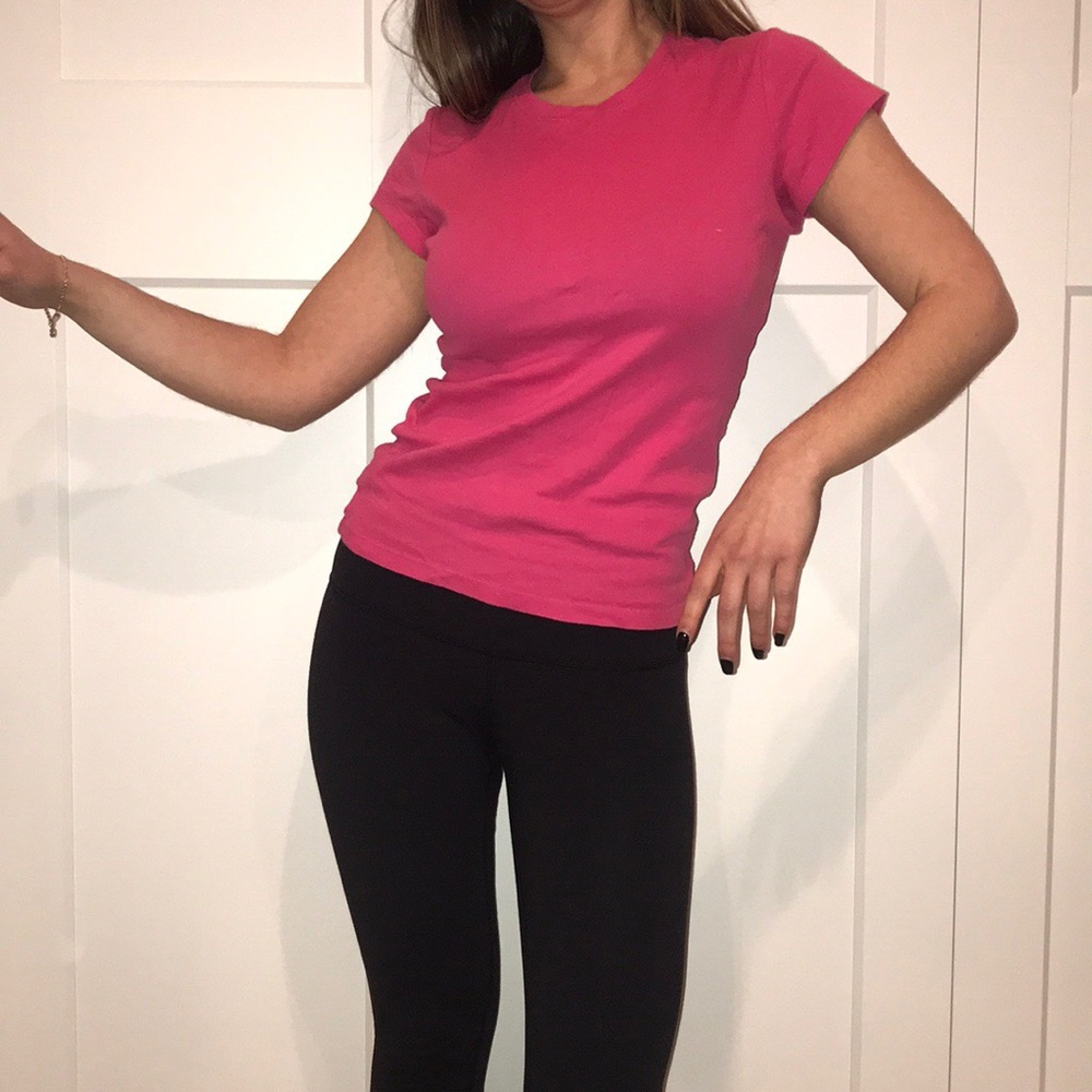 Charlotte Russe Crew Neck Pink Tee